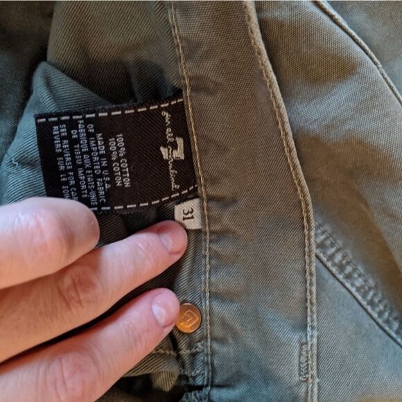 7 For All Mankind A Pkt Bootcut army green size 31 - Picture 4 of 4